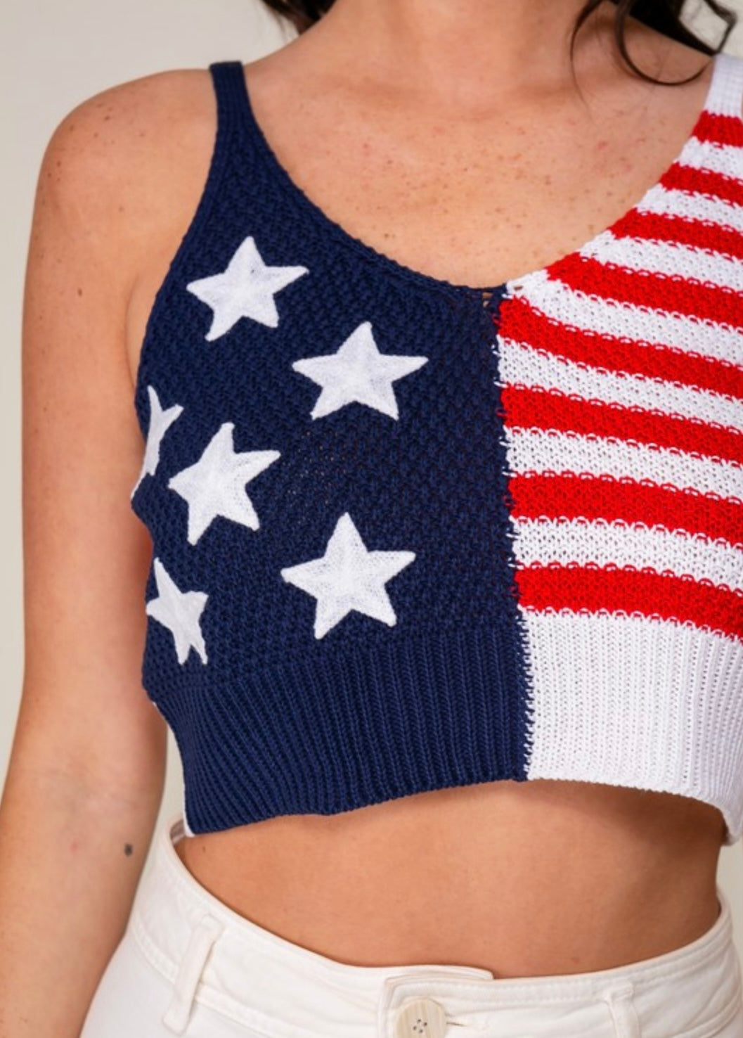 4th Of July Festivities Usa Flag Top