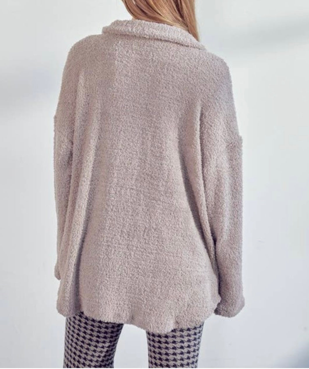 Plush Fluffy Comfy Oversized Shirt Top