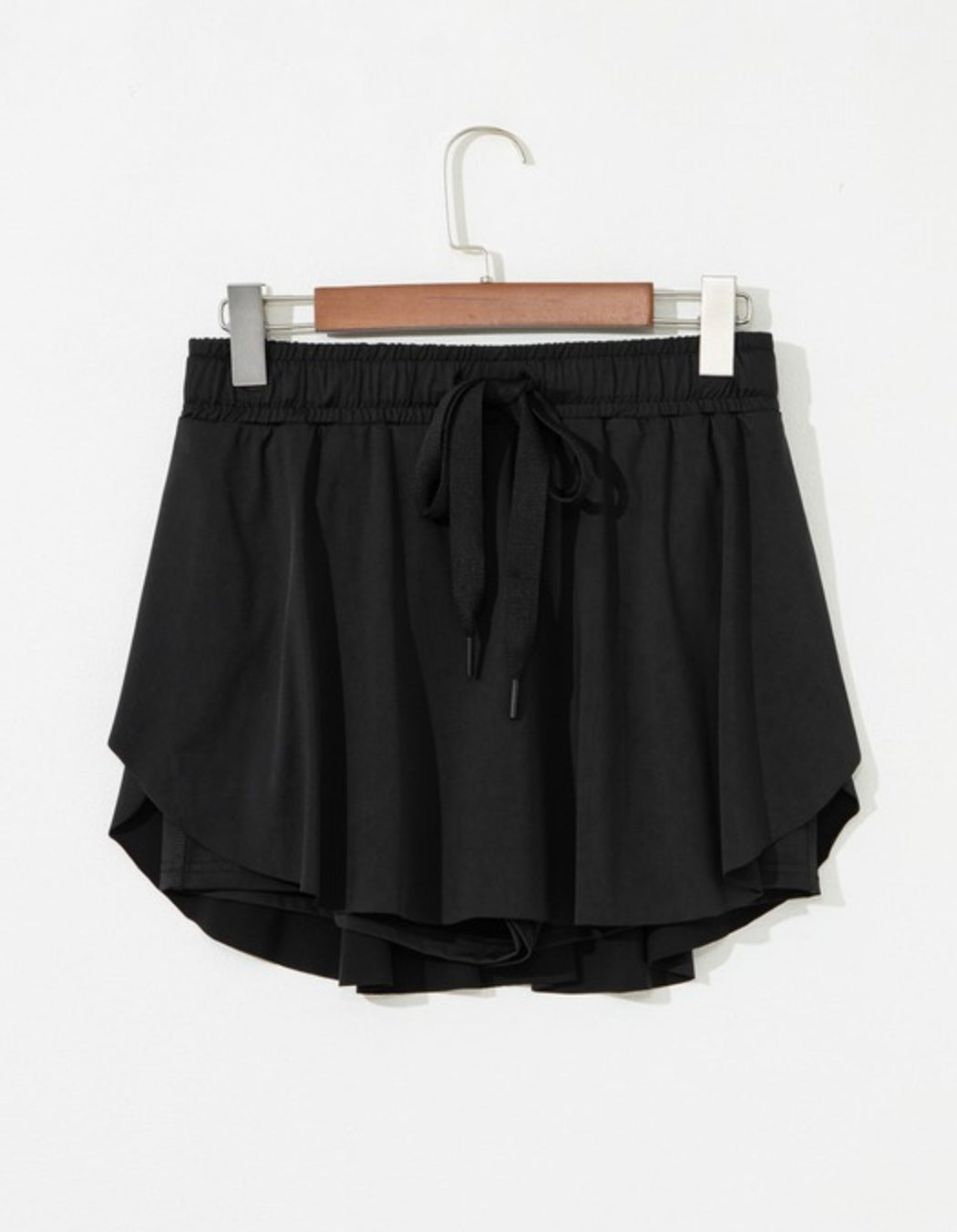 Drawstring High Waist Lined Tennis Skorts