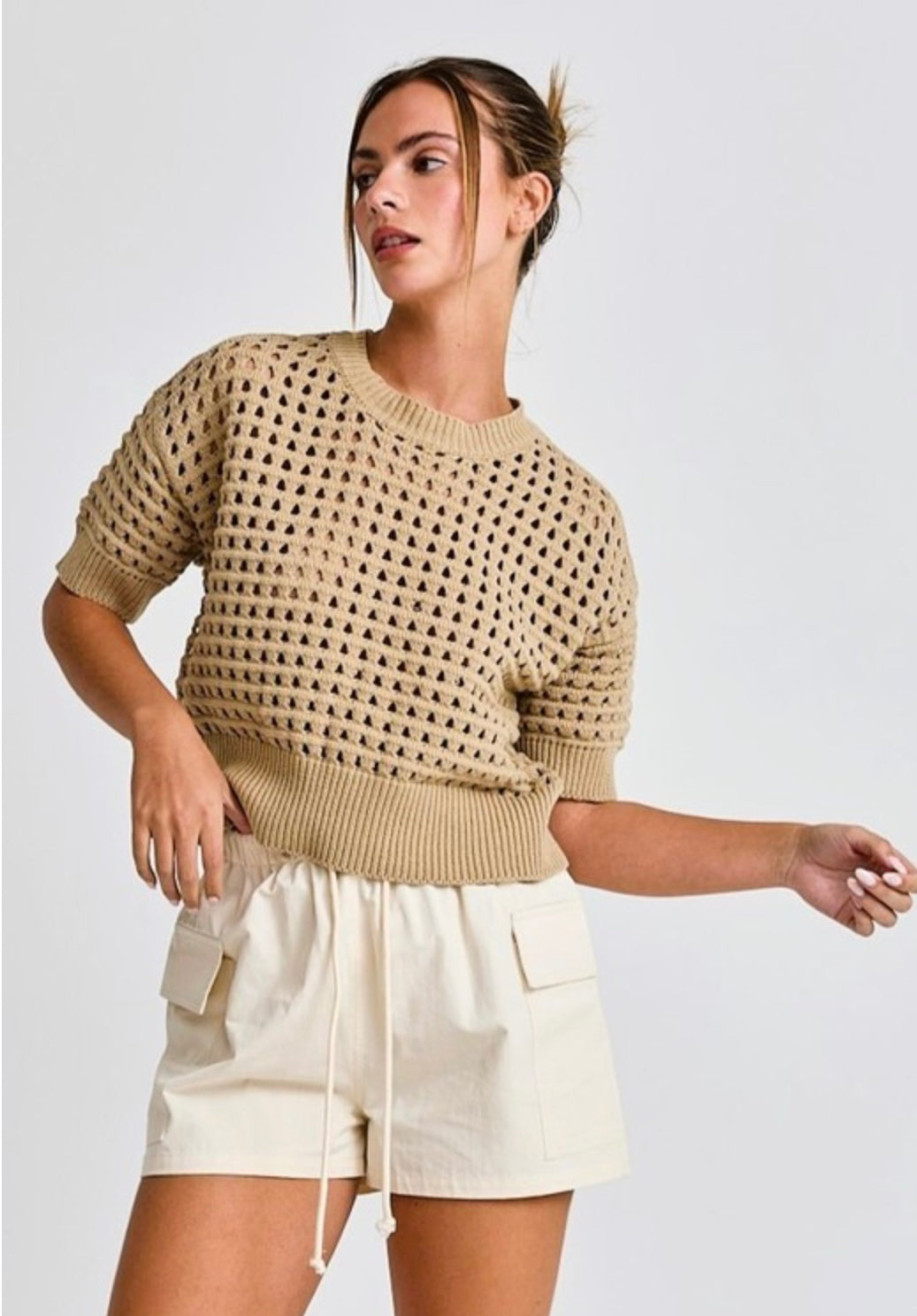 Alina Cropped Crochet Top