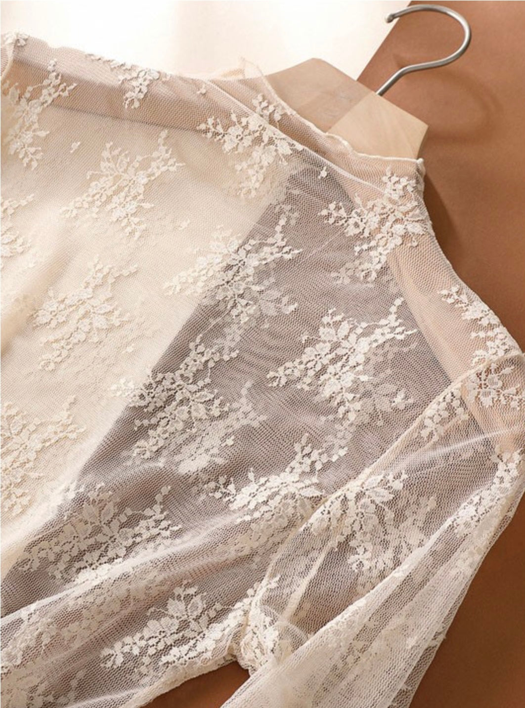 Sheer Lace Long Sleeve Top